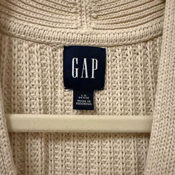Gap Shaker-Stitch Cardigan 100% Cotton, button v-neck - Picture 6 of 8